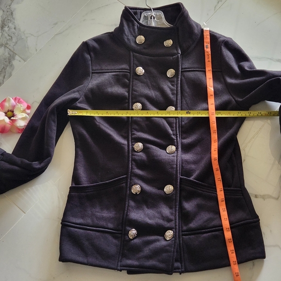 Poetry Clothing Black Double Breasted Medium EUC Jacket - Picture 10 of 14